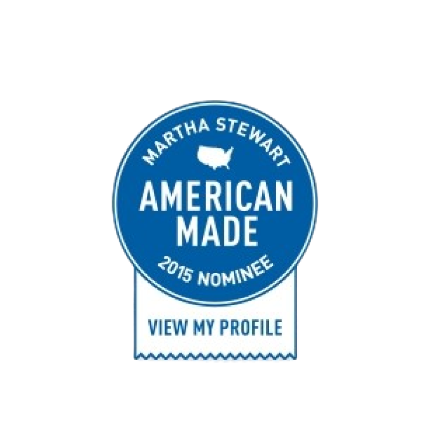 Martha Stewart American Made 2015 Nominee badge with 'View My Profile'