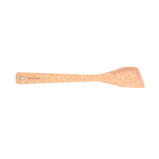 Natural Sauté Spoon Spatula made of light wood with a rounded edge
