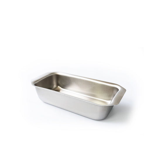 360 Loaf Pan with Tab Handles, stainless steel, rectangular shape