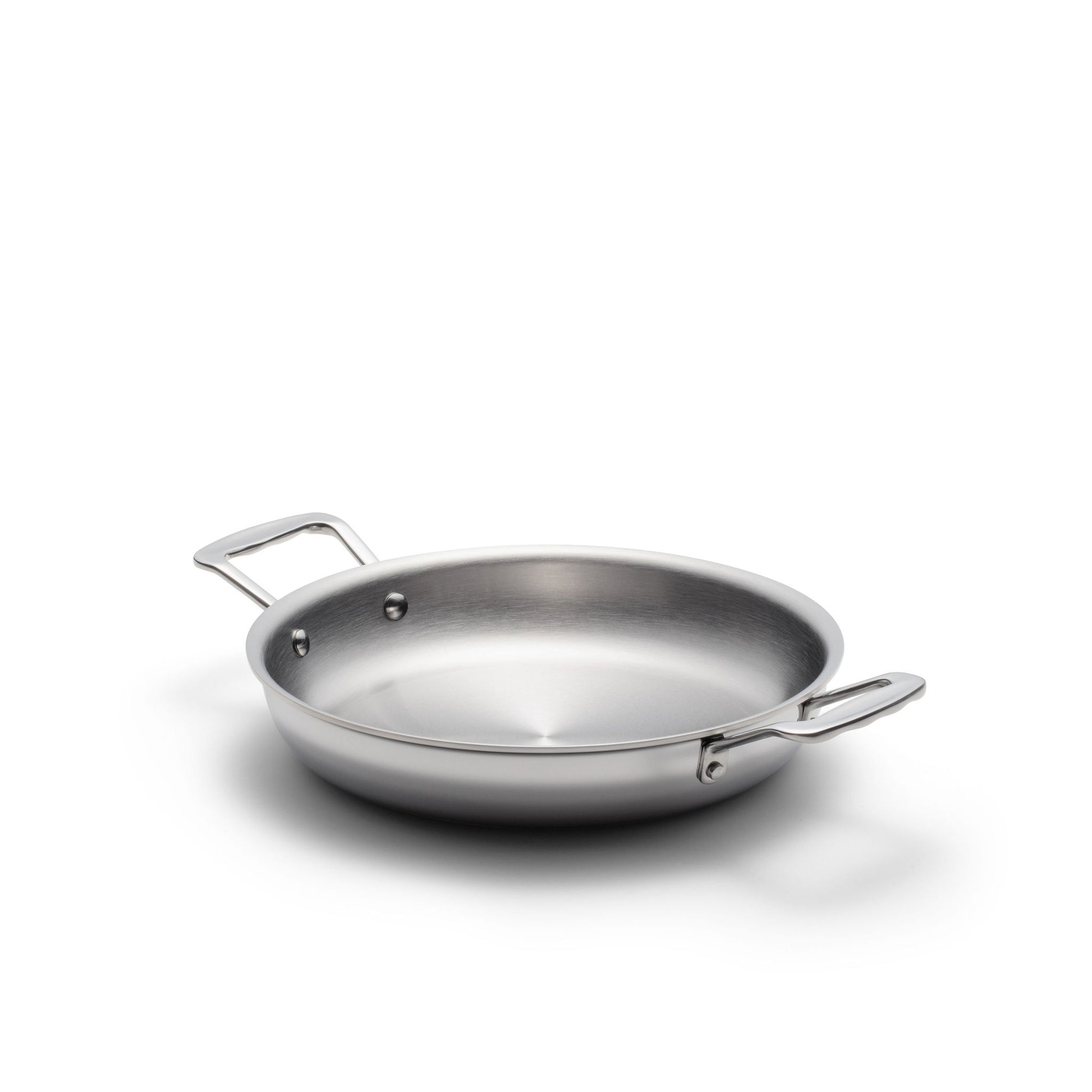 10 Inch stainless steel fry pan with short handles