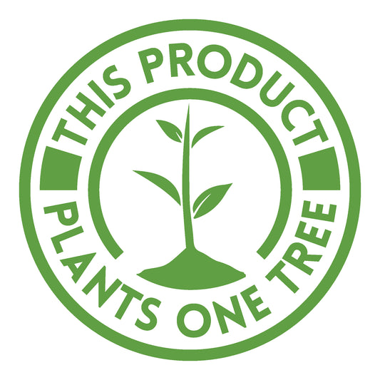 Logo indicating this product plants one tree with purchase