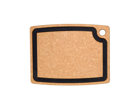 Natural slate cutting board with eco-friendly accents and a unique design