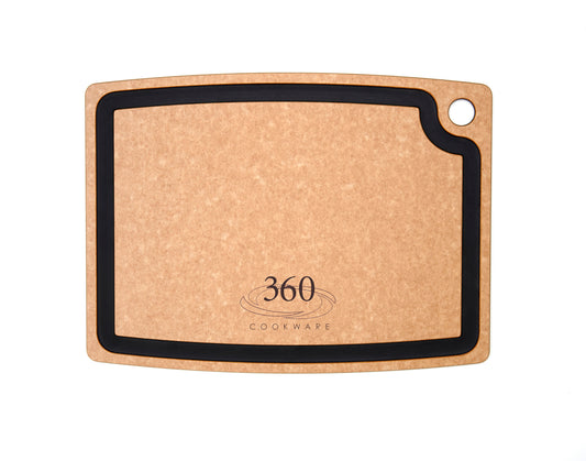 All Natural Slate Cutting Board with 360 Cookware branding
