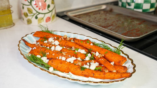Roasted Carrots with Tahini Yogurt Sauce