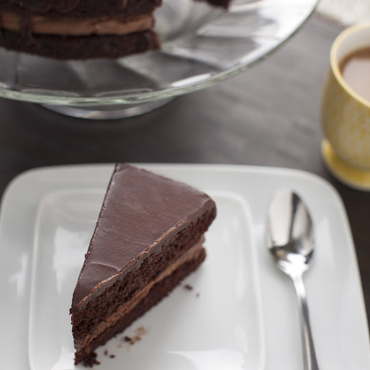 Double Chocolate skillet cake