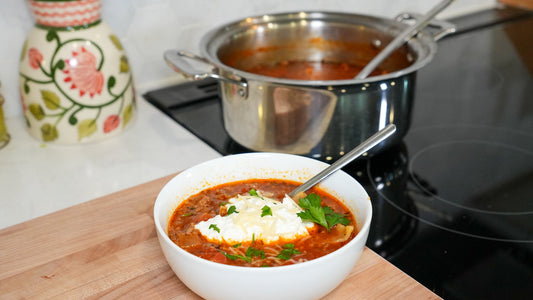 One-Pot Lasagna Soup