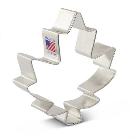 Large Maple Leaf Cookie Cutter made of metal, priced at $2.99