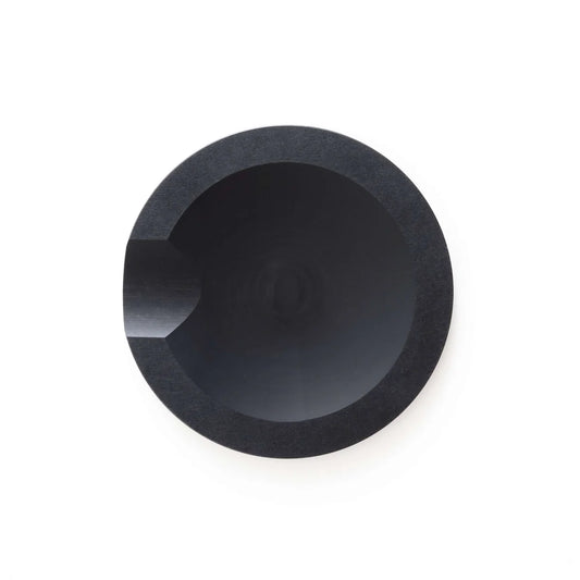 Round slate tool rest.