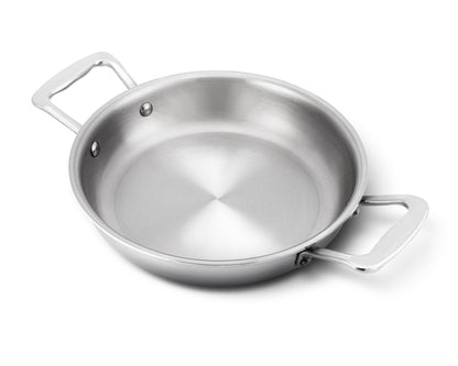 Factory Second Stainless Steel 8.5 Inch Fry Pan with Short Handles