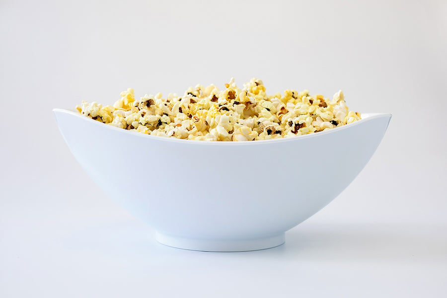 White Salad Bowl - 360 Cookware- Popcorn bowl