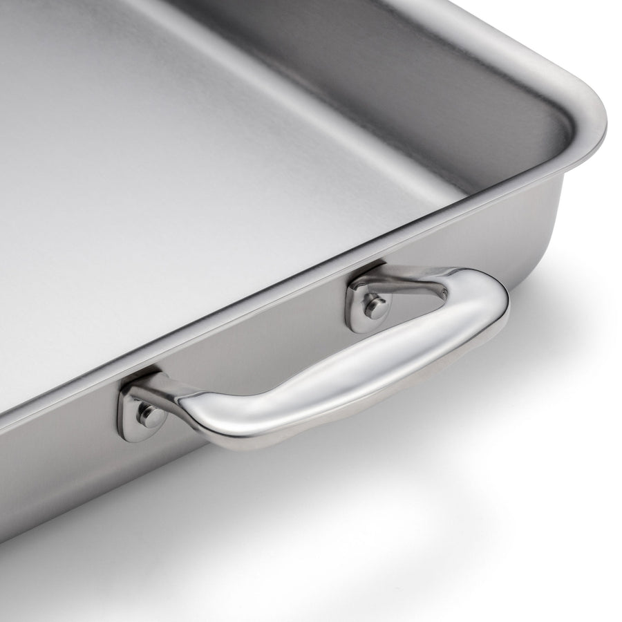 360 Stainless Steel Baking Pan 9x13, Handcrafted in the USA, 5 Ply,  Surgical Grade Stainless Bakeware, Dishwasher Safe