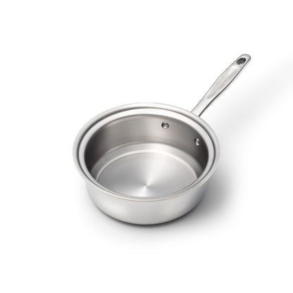 Factory Seconds Stainless Steel 2 Quart Saucepan with Cover - 360 Cookware