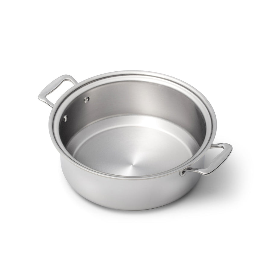  4 Quart Stock Pot, E-far Stainless Steel Metal Soup