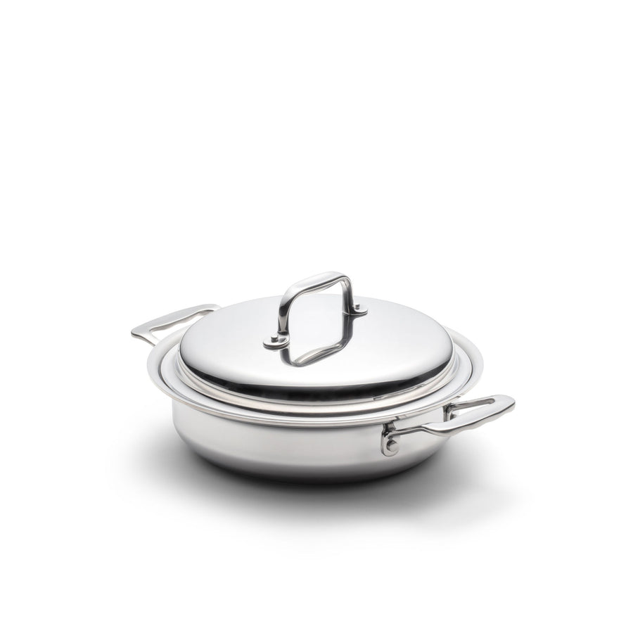 360 Stainless Steel Saute Pan with LID. 10' Skillet. Handcrafted in The USA. Ind