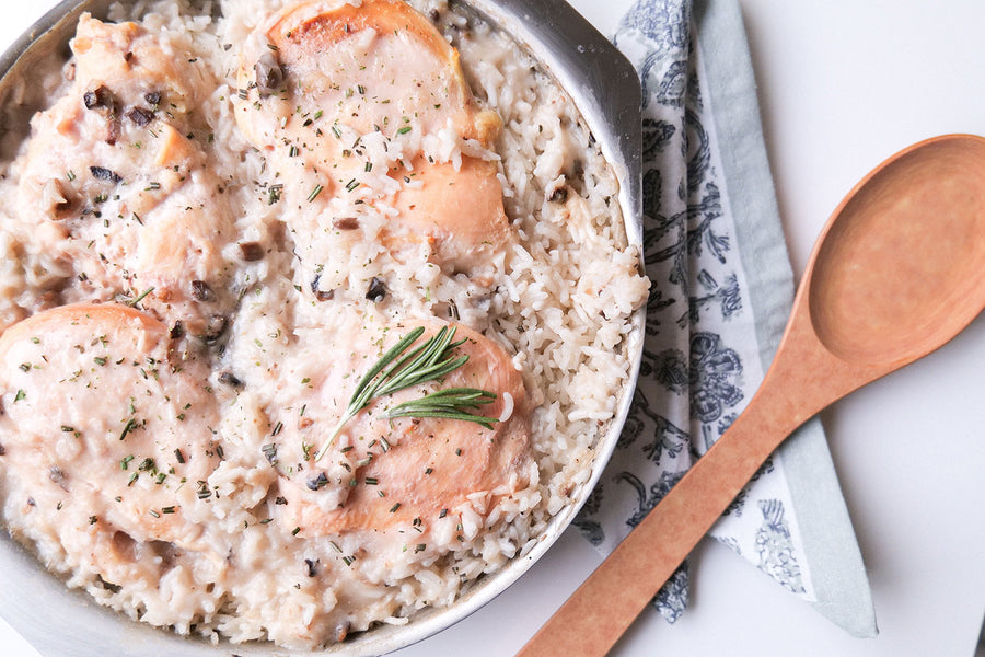 9" Round Baking Pan Chicken Rice