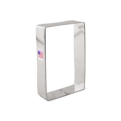 Rectangle cookie cutter with American flag label