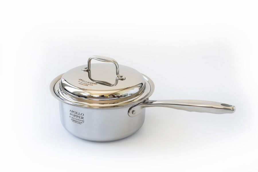 360 Cookware Stainless Steel 3 Quart Saucepan With Cover 