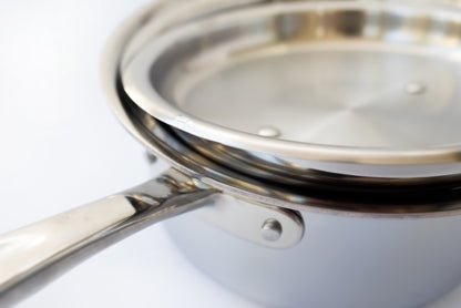 Close-up of the Apollo Popper showing its unique design and stainless steel finish.